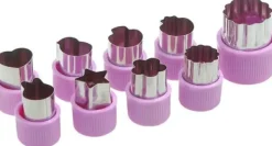 Maddekoration Sød Shaper Holdbart Køkkenredskaber Skæreform 9-delt Sæt Kageudstikker Grøntsager og Frugt Gør-det-selv Skæresæt New