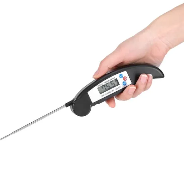 Madlavningstermometer til Køkken BBQ Kødtemperaturmåling Sort Clearance