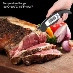 Madlavningstermometer til Køkken BBQ Kødtemperaturmåling Sort Clearance