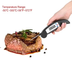 Madlavningstermometer til Køkken BBQ Kødtemperaturmåling Sort Clearance