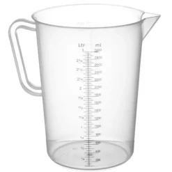 Målebægere & Måleskeer>Madmålebæger med inddelinger lavet af polypropylen, 3 l - Hendi 567401