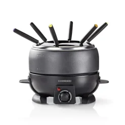 MELISSA Fonduesæt | 6 personer | 2,3 l | Justerbar temperaturstyring | 800 W | Cool touch-håndtag | Skridsikre fødder | Beskyttelse mod overophedning