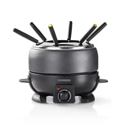 MELISSA Fonduesæt | 6 personer | 2,3 l | Justerbar temperaturstyring | 800 W | Cool touch-håndtag | Skridsikre fødder | Beskyttelse mod overophedning