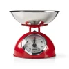 MELISSA Retro køkkenvægt | analog | metalhus | aftagelig skål | maks. 5 kg | 25 grams intervaller | Rød Discount