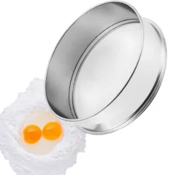 Sier>Melsigte 10 mesh, finmasket rustfrit stål, bagning af kager, holdbar og effektiv