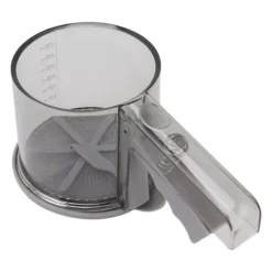 Sier>Melsigte PP Transparent Justerbar Finmasket Enhåndsbetjening Pulversigte Sigte til køkkenbagning Enkeltlags