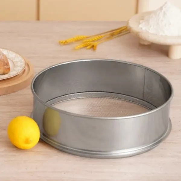 Sier>Melsigte, 32x30.5x10 cm, Rustfrit stål, Finmasket