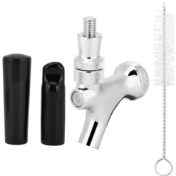 Ølhaner>Messing Ølhane Tap Dispenser med Børste Støvdæksel Ølbrygningstilbehørssæt