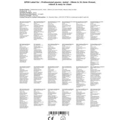 Flaskepropper>Metal - Skænkeprop, Trådstørrelser:31,5 mm