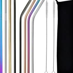 Barudstyrssæt>Metalsugerør / Sugerør i Metal - 8 stk.