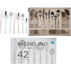 MICHELINO Bestiksæt 42 Dele Til 6 Personer. Rustfrit stål Online