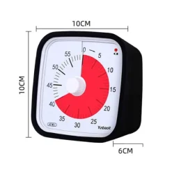 60-Minutters Analog Timer med Tydeligt Visuelt Display: Ideel til Køkkent Hot