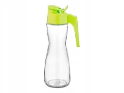 275ML ​​OLIVOLIEFLASKE GLAS 1 stk. MED HÅNDTAG OG LÅG TIL OLIE OG Eddike Hot