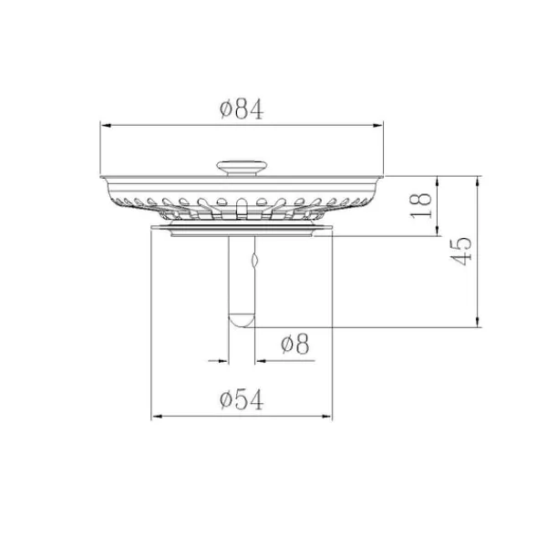 84mm Køkkenvask Si i Rustfrit Stål - Perfekt Vask Tilbehør til at Undgå Tilstoppelser Online