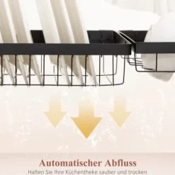 Modulært opvaskestativ i metal, op til 23 kg, sort Online