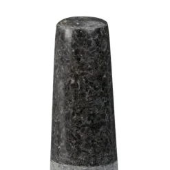 Morter og støder, granit, 6x8,5 cm, grå Clearance