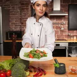 Mortere & Pistiller>Morter og støder, granit, 10x13,5 cm, grå