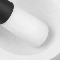 Morter og støder, 8x14 cm, hvid marmor Clearance