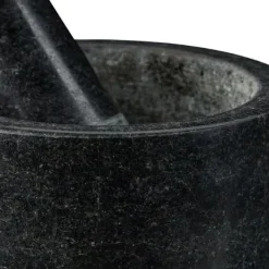 Morter og støder, 13x13 cm, Sort Online