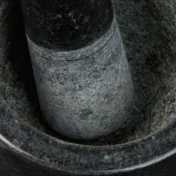 Morter og støder, 13x13 cm, Sort Online