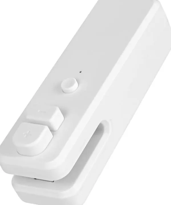 Multifunktionel genopladelig mini bærbar håndholdt termisk vakuumforsegler med skærer til forsegling af madopbevaring - hvid Hot