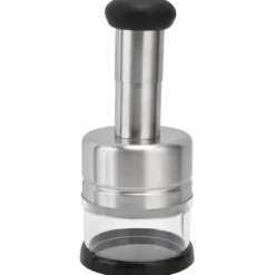 Hvidløgspressere>Multifunktionel håndtrykskærende løganordning Rustfrit stål løghakker Hvidløgspresse Køkkengrej