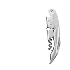 Multifunktionel vinåbner med spids ende, stål og farvet træhåndtag - Perfekt til vinelskere Sale