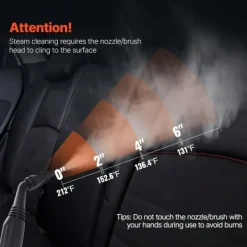 Multifunktions damper, 23 tilbehør, effektiv rengøring, højtryk, hurtig opvarmning, alsidig anvendelse New