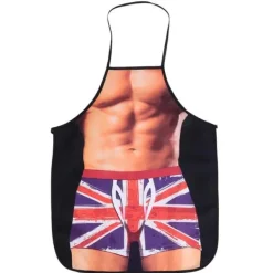 Forklæder>Muscle Man 3D Sjov Vandtæt Madlavningsforklæde