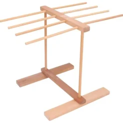 Nudeltorkställ i trä 15,4 X 8,7 X 11,8 tum hopfällbart Förhindra halka Pasta torkställ för hemmet Outlet