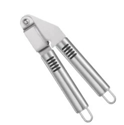 Hvidløgspressere>Ny Hvidløgspresser med Skridsikkert Rustfrit Stålhåndtag