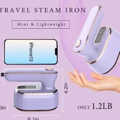 Find Dit Strygejern Her>OBOSOE bærbart dampstrygejern – Mini dampstrygejern til tøj, let og kompakt, perfekt til rejser og strygning af skjorter