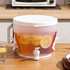 Drikkevareautomater>OBOSOE desktop vanddispenser til køleskab, koldevandskedel med hane og drikkedåse, drikkevanddispenser til frugt til drikkevarer