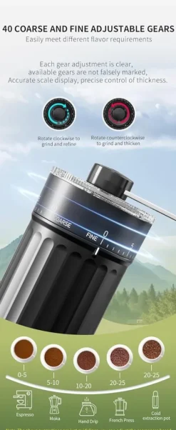Kaffemaskiner Til God Kaffe>OBOSOE kaffekværnmanual - Maler dine kaffebønner