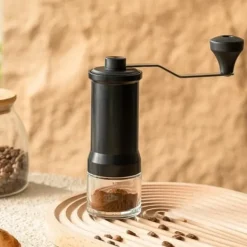 OBOSOE manuel kaffekværn – hånddrejet bærbar kaffebønnekværn til udendørs og håndbrygning Online