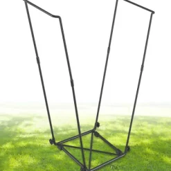 OBOSOE Metal haveaffaldsstativ 30-45 gallon – bærbar holder til blade, camping og fester Sale