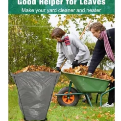 OBOSOE Metal haveaffaldsstativ 30-45 gallon – bærbar holder til blade, camping og fester Sale