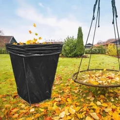 OBOSOE Metal haveaffaldsstativ 30-45 gallon – bærbar holder til blade, camping og fester Sale