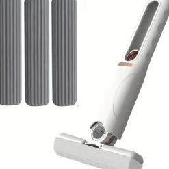 Rengøringsudstyr>OBOSOE Mini Moppe med Selvdrejende Funktion - Hvid Syntetisk Fiber til Hjemmet