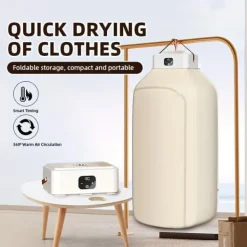 Tørreskab>OBOSOE Mini tørretumbler 3-i-1 – Til små rum som lejligheder, sovesale og campingvogne, med timerfunktion, perfekt jule- og halloweengave