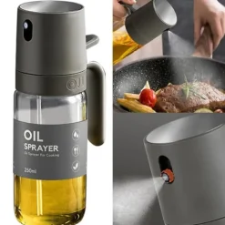 OBOSOE olivenoliesprayflaske, multifunktionel olivenolieblander med oliedryp rustbestandige sojabønner til luftstegt bagning