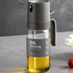 OBOSOE olivenoliesprayflaske, multifunktionel olivenolieblander med oliedryp rustbestandige sojabønner til luftstegt bagning