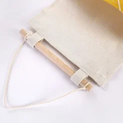 OBOSOE 3-Pak Hængende Opbevaringstaske med 3 Rum - Bomuld/Linned Vægopbevaring til Soveværelse, Stue og Køkken New