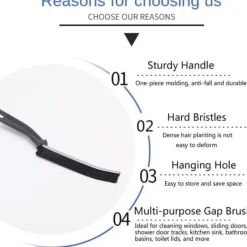 OBOSOE 6-pak rengøringsbørster til samlinger og hjørner, badeværelse og køkken, effektiv fugerengøring Clearance