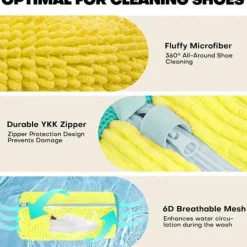 OBOSOE Skovaskepose - Vasketøjspose med lynlås - 360-graders omfattende rengøring Online