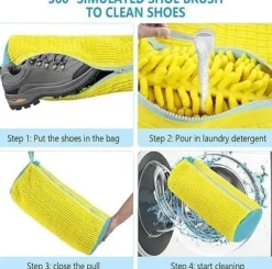 OBOSOE Skovaskepose - Vasketøjspose med lynlås - 360-graders omfattende rengøring Online