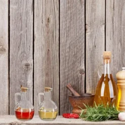 Olie- & Eddikebeholdere>Olie- og eddikedispenser sæt, 11.5x7.5 cm, Transparent