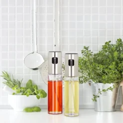 Olie- & Eddikebeholdere>Olie- og eddikesprayersæt, 18x4 cm, Transparent