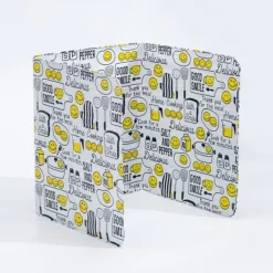 Oliesprøjtplade Foldbar varmebestandig aluminiumsfolie madlavning Stænksikker skærm til køkken stegepande Smilende ansigt Best