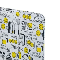 Oliesprøjtplade Foldbar varmebestandig aluminiumsfolie madlavning Stænksikker skærm til køkken stegepande Smilende ansigt Best